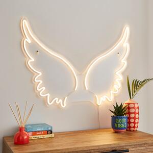 Angel Wings Neon Sign Clear