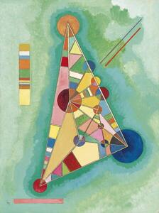 Kandinsky, Wassily - Fine Art Print Colorful in the triangle, (30 x 40 cm)