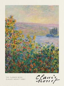 Fine Art Print The Flower Beds - Claude Monet, (30 x 40 cm)