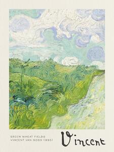 Fine Art Print Green Wheat Fields - Vincent van Gogh, (30 x 40 cm)