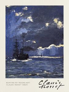 Fine Art Print Boating by Moonlight - Claude Monet, (30 x 40 cm)