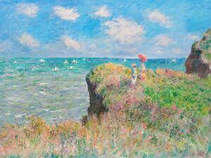 Fine Art Print Cliff Walk at Pourville - Claude Monet, (40 x 30 cm)