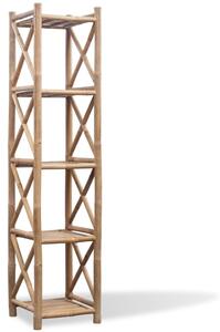 5-Tier Square Bamboo Shelf