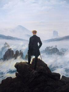 Fine Art Print Wanderer Above the Sea Fog (Vintage Masterpiece) - Caspar David Friedrich, (30 x 40 cm)