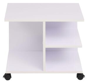 Rolling Shelf 50x35x42 cm White