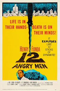 Fine Art Print 12 Angry Men (Vintage Cinema / Retro Movie Theatre Poster / Iconic Film Advert), (26.7 x 40 cm)