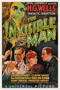 Fine Art Print The Invisible Man (Vintage Cinema / Retro Movie Theatre Poster / Horror & Sci-Fi), (26.7 x 40 cm)