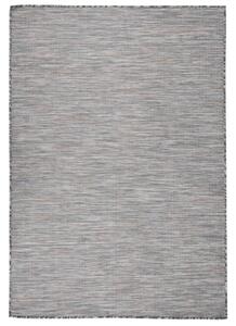 Outdoor Flatweave Rug 160x230 cm Brown and Blue