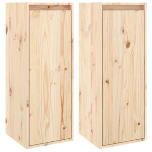 Wall Cabinets 2 pcs 30x30x80 cm Solid Wood Pine