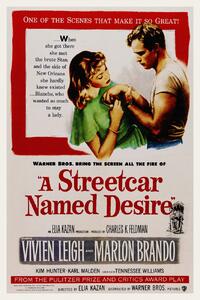 Fine Art Print A Streetcar Named Desire / Marlon Brando (Retro Movie), (26.7 x 40 cm)