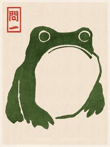 Fine Art Print Japanese Grumpy Toad (Frog Print 1) - Matsumoto Hoji, (30 x 40 cm)