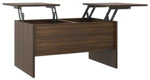 Coffee Table Brown Oak 80x50x42.5 cm Engineered Wood