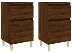 Bedside Cabinets 2 pcs Brown Oak 40x35x70 cm