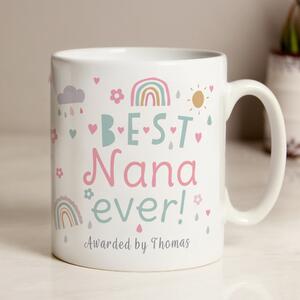Personalised Best Ever Rainbows and Sunshine Mug White
