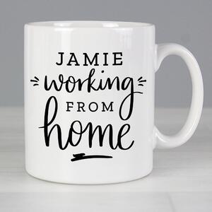 Personalised Working From Home Mug White