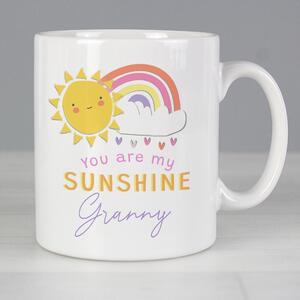 Personalised You Are My Sunshine Mug White