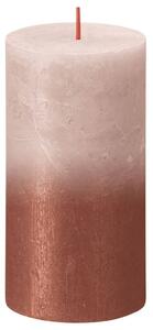 Bolsius Rustic Pillar Candles Sunset 4 pcs 130x68 mm Misty Pink and Amber