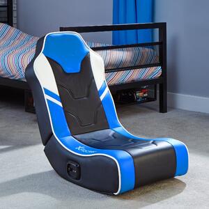 X Rocker Shadow 2.0 Stereo Audio Floor Rocker Gaming Chair Blue
