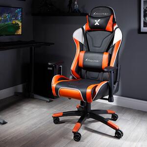 X Rocker Agility Sport Office Gaming Chair Orange