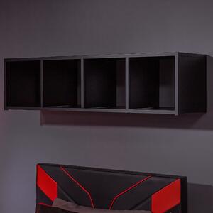 X Rocker MESH TEK Shelf with 4 Cube Storage Black