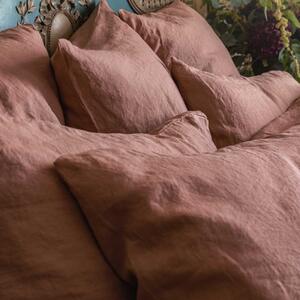 Piglet Warm Clay Linen Pillowcases (Pair) Size Standard