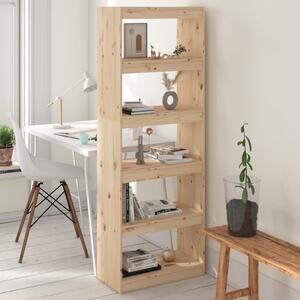 Book Cabinet/Room Divider 60x30x167.5 cm Solid Wood Pine