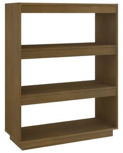 Book Cabinet/Room Divider Honey Brown 80x35x103 cm Solid Pinewood