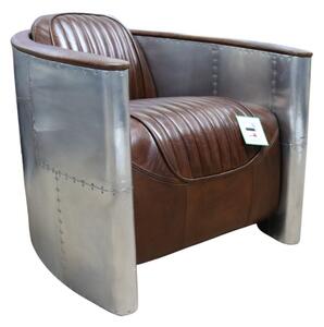 Aviator Handmade Pilot Vintage Brown Distressed Real Leather Chair In Stock
