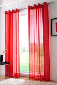 Plain Ring Top Voile Red
