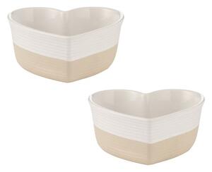Mason Cash Set of 2 Rustic Charm Heart Bakers