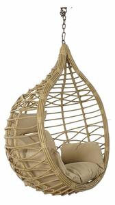 Hanging garden armchair DKD Home Decor Brown Beige Light brown Aluminium synthetic rattan 90 x 70 x 110 cm 100 x 70 x 125 cm (10