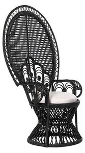 Garden sofa DKD Home Decor White Black 96 x 66 x 145 cm 96 x 66 x 140 cm