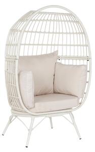 Garden sofa DKD Home Decor White Metal synthetic rattan 99 x 71 x 147 cm