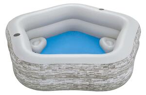 Inflatable pool Bestway Grey 213 x 206 x 53 cm