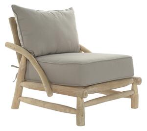 Garden sofa DKD Home Decor Natural Light grey 82 x 80 x 73 cm