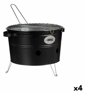 Barbecue Portable Iron Zinc 35 x 21 x 42 cm (4 Units)