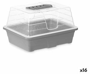 Greenhouse Ibergarden FYT108102 Grey Transparent Plastic 21,5 x 12,8 x 17,4 cm (16 Units)