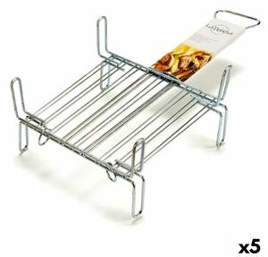 Grill Double 25 x 25 cm Zinc-plated steel (5 Units)