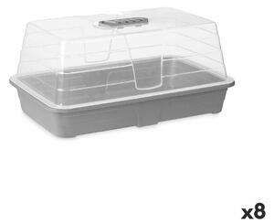 Greenhouse Ibergarden FYT2058102 Grey Transparent Plastic 38,4 x 17,5 x 24,7 cm (8 Units)
