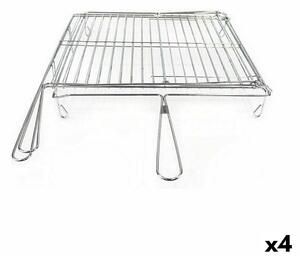 Grill Algon Chromed Rotating Silver 45 x 50 x 9 cm (4 Units)