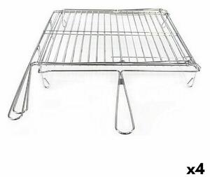 Grill Algon Chromed Rotating 40 x 45 x 10 cm (4 Units)