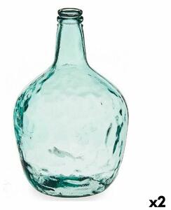 Bottle Carafe Transparent 8 L 22 x 37,5 x 22 cm Decoration (2 Units)