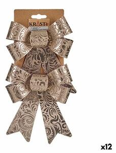 Lasso Christmas bauble Bronze PVC 15 x 4 x 16 cm (12 Units)
