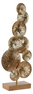 Decorative Figure Home ESPRIT Golden Circles 20 x 7,6 x 47 cm