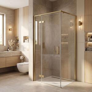 Shower enclosure Rea Bruno 90x90 Brush Gold