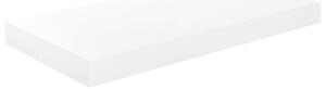 Floating Wall Shelf High Gloss White 50x23x3.8 cm MDF