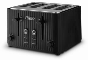 Tower ECOFORM 900W 4 Slice Toaster Black