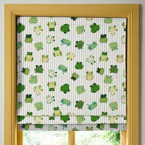 Wee Blue Bell Little Frogs Made To Measure Roman Blind Pond