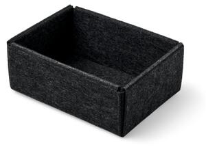 Storage basket - Polyester. 12 x 16 x 6 cm. - Anthracite - Søstrene Grene