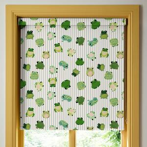Wee Blue Bell Little Frogs Translucent Made To Measure Roller Blind Pond
